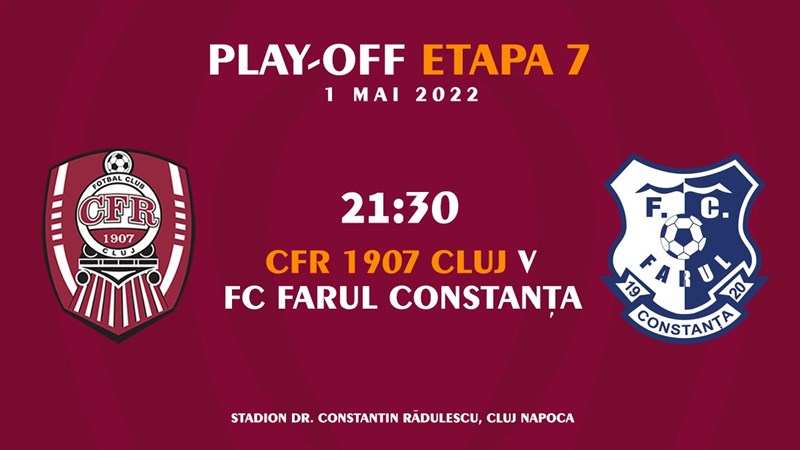 bilete CFR 1907 Cluj - Farul Constanta - CASA Liga 1