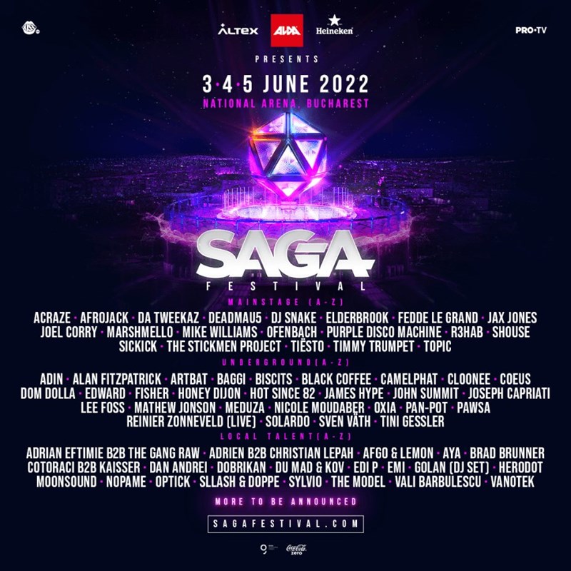 bilete Combo pack SAGA Festival and Calvin Harris