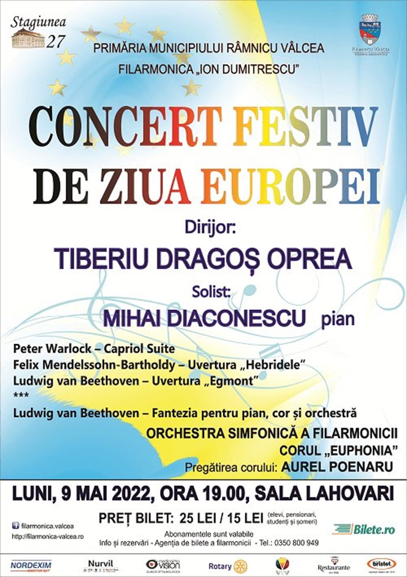 bilete Concert Festiv de Ziua Europei