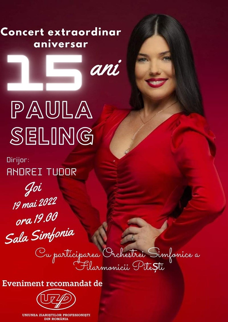 bilete Concert extraordinar aniversar 15 ani - Paula Seling