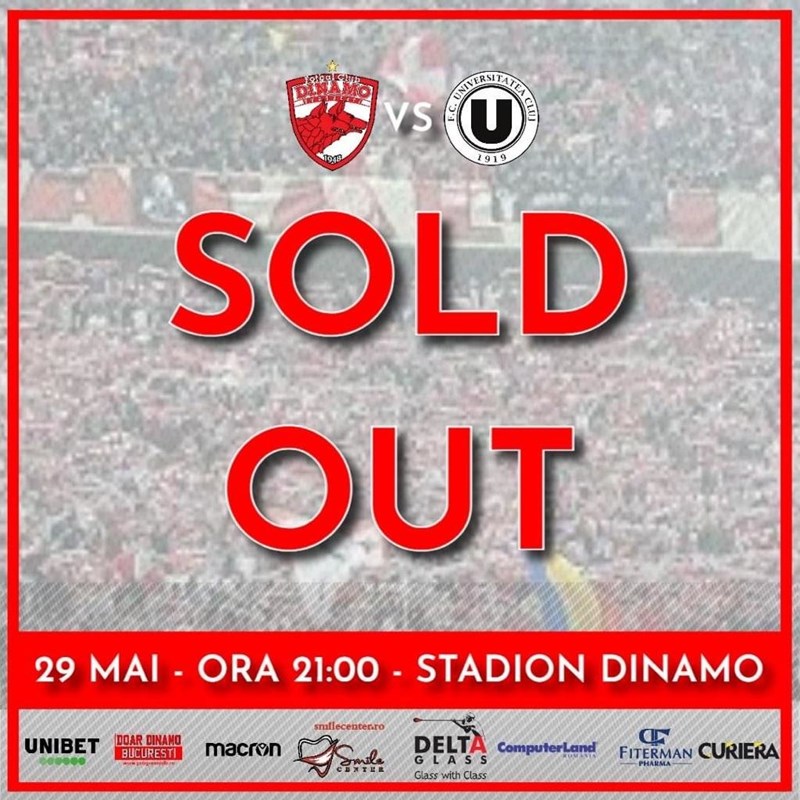 bilete Meci baraj - Dinamo – FC Universitatea Cluj