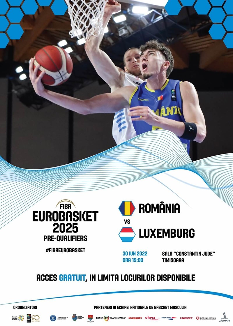 bilete Baschet masculin: ROMÂNIA – LUXEMBURG
