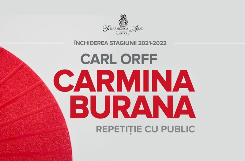 bilete Repetiție cu public - CARL ORFF CARMINA BURANA