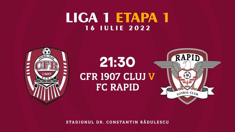 bilete CFR 1907 Cluj - FC Rapid 1923 - SUPERLIGA