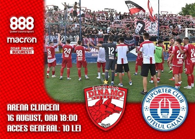 bilete Dinamo București - CS Oțelul Galați - Liga 2