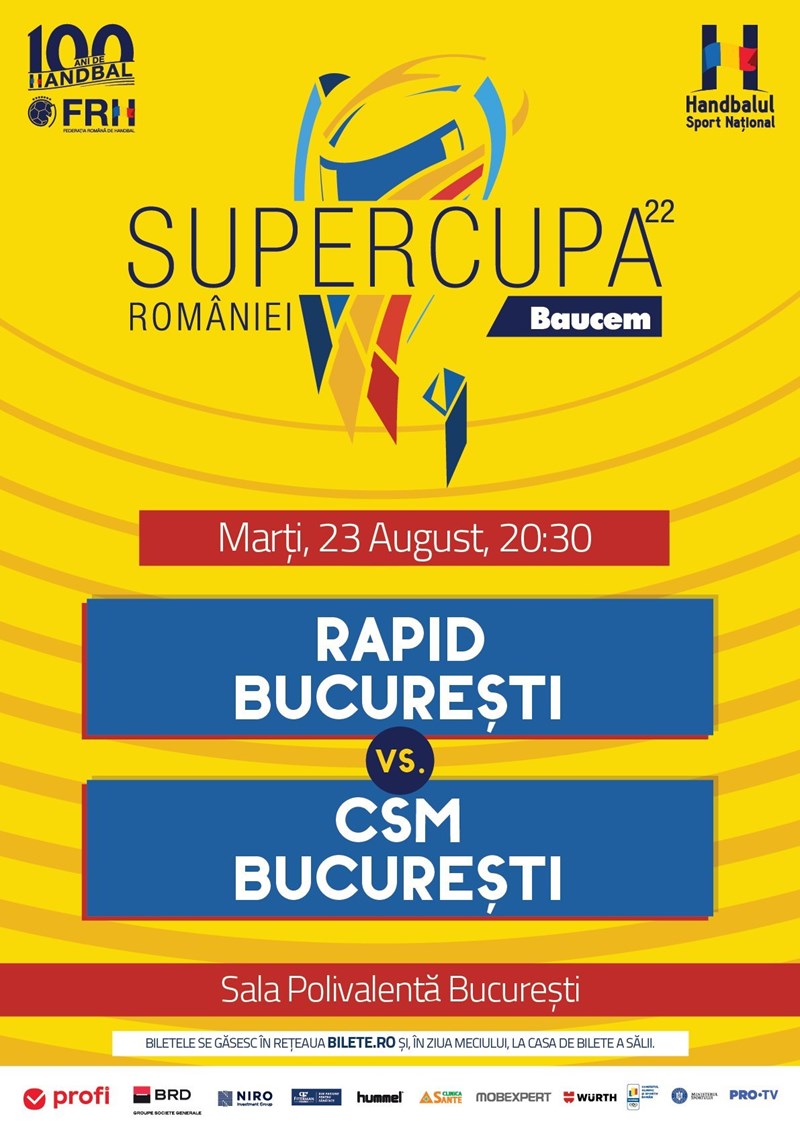 bilete Supercupa Romaniei la Handbal
