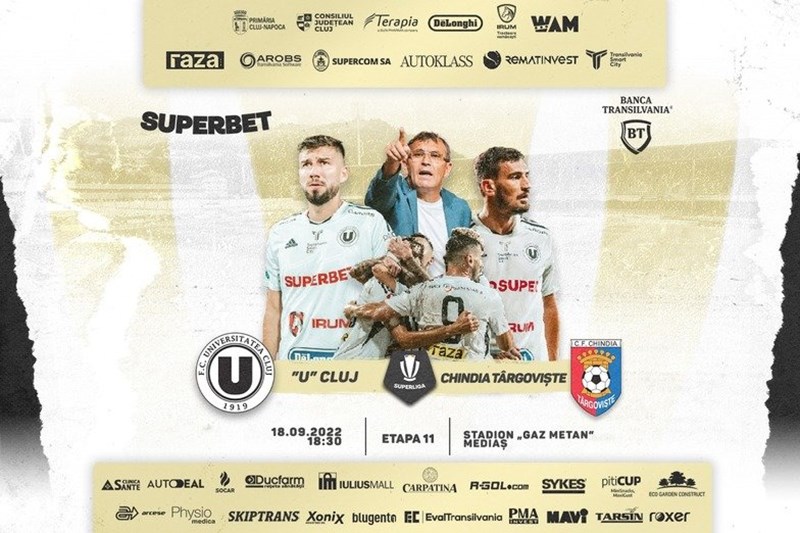 bilete FC Universitatea Cluj - AFC Chindia Targoviste - SUPERLIGA - ETAPA XI
