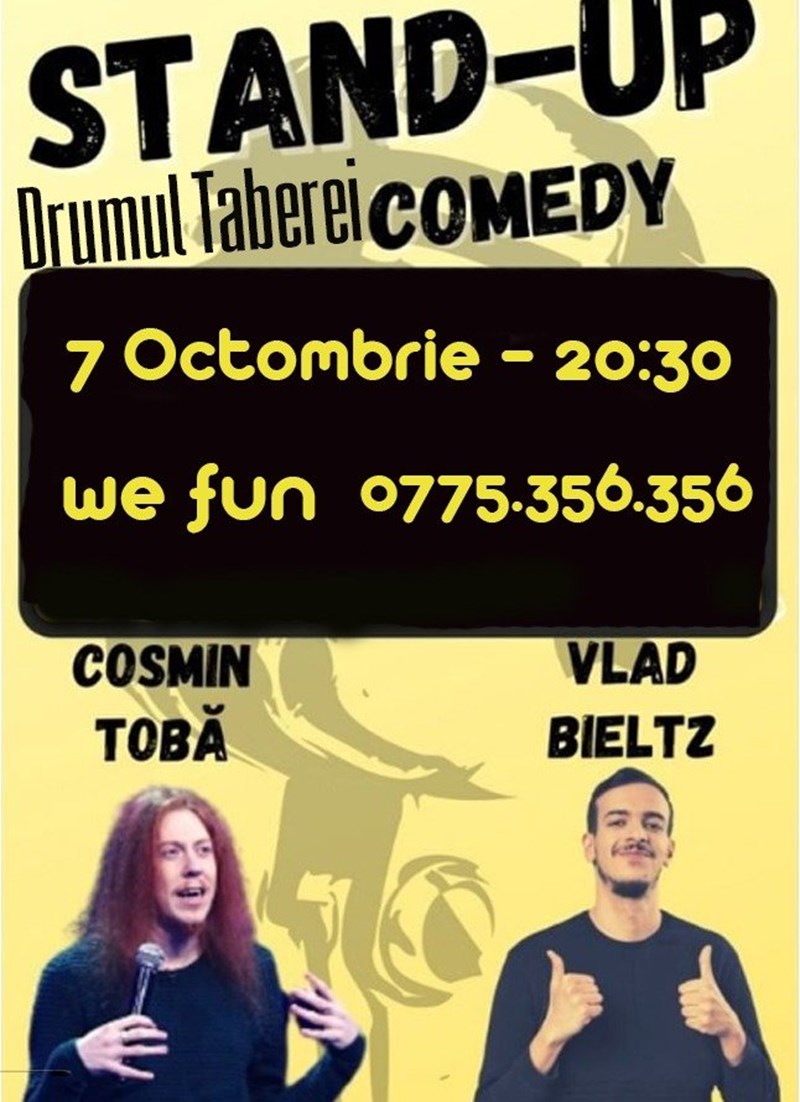 bilete Stand-up Comedy: Cosmin Toba si Vlad Bieltz