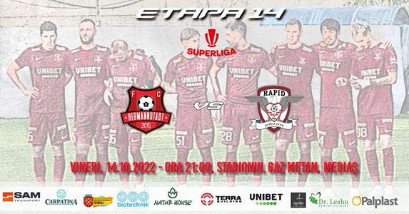 bilete AFC Hermannstadt  -  FC RAPID 1923 - SUPERLIGA - ETAPA XIV