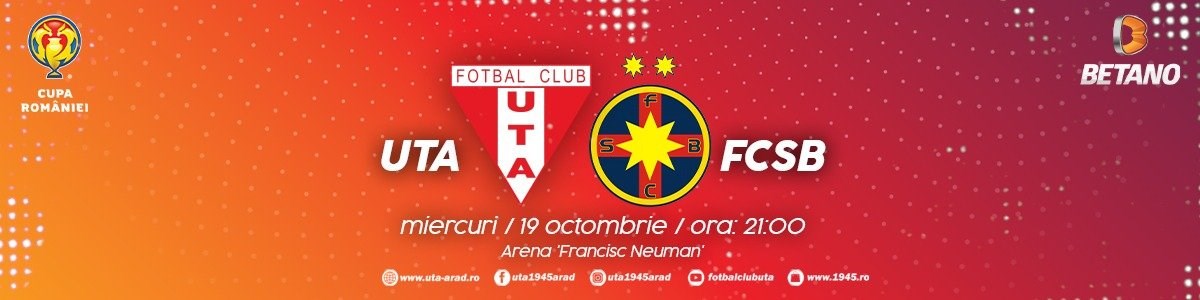 bilete UTA ARAD - FCSB - Cupa Romaniei Betano