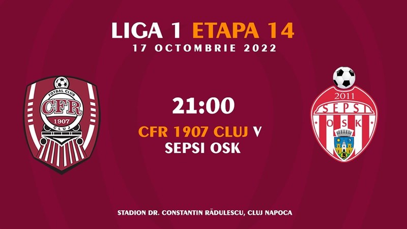 bilete CFR Cluj - Sepsi OSK - SUPERLIGA