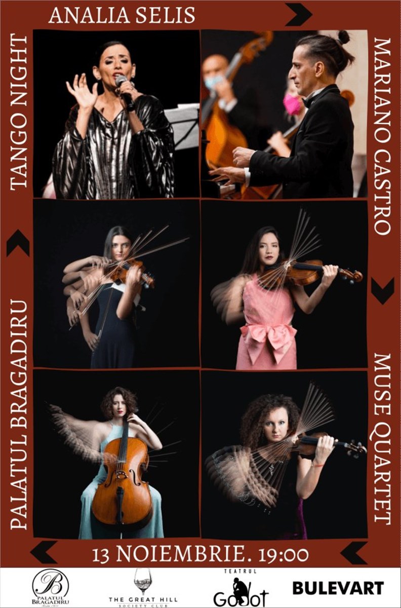 bilete Tango Night - Analia Selis, Marian Castro si Muse Quartet