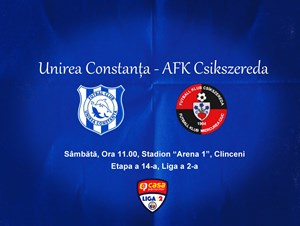 bilete la Unirea Constanta - AFK Csikszereda - Liga 2