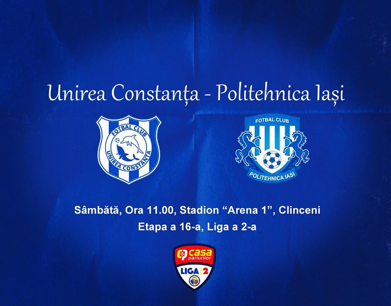 bilete AFC Unirea Constanta - ACSM Politehnica Iasi - Liga 2