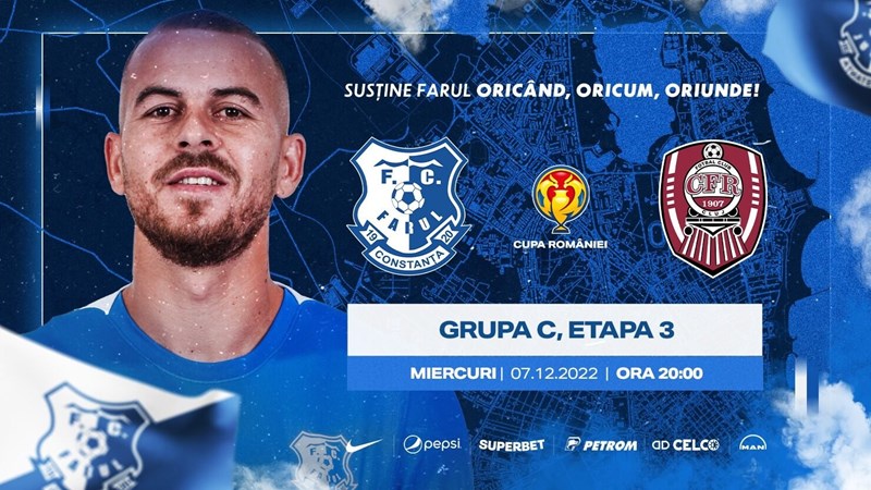 bilete Farul Constanta - CFR 1907 Cluj - Cupa Romaniei