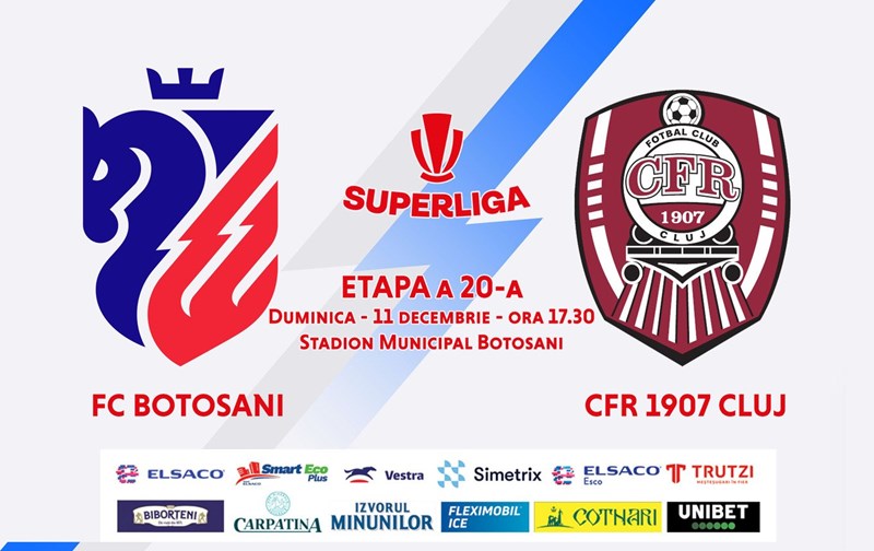 bilete AFC Botosani - CFR 1907 Cluj - SUPERLIGA