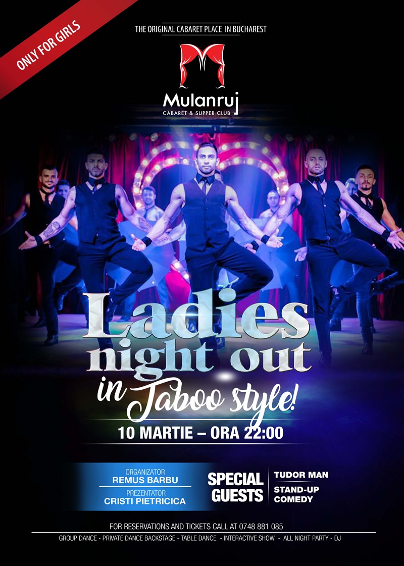 bilete Mulanruj Dining Theatre - Male Cabaret by TABOO BOYS