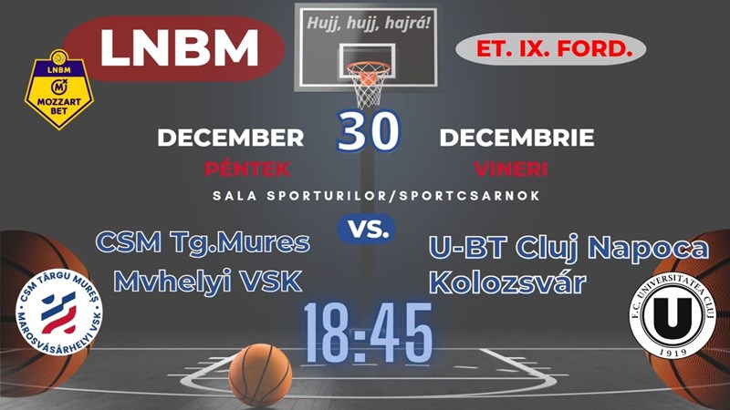 bilete CSM Targu Mures - U BT Cluj Napoca