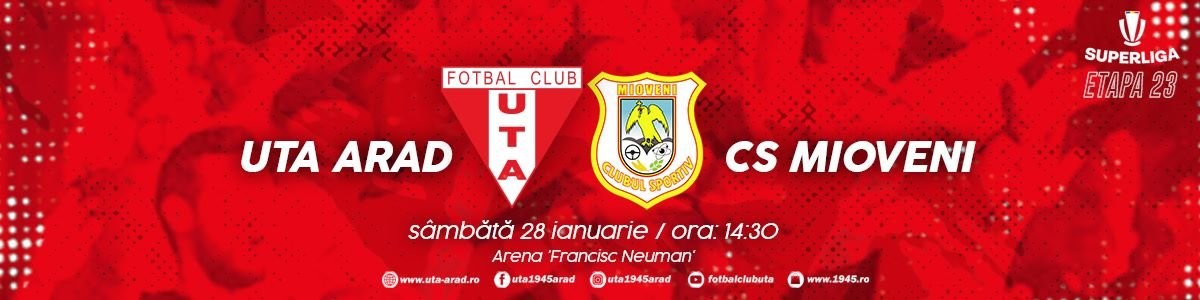 bilete UTA Arad - CS Mioveni - SUPERLIGA - ETAPA XXIII