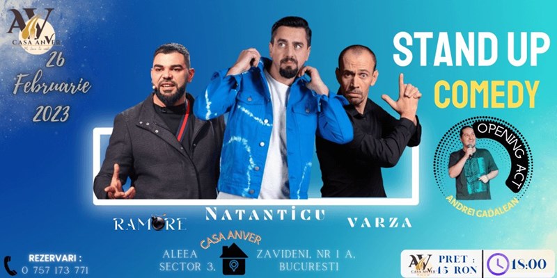 bilete Stand Up cu Ramore,Natanticu si Varza