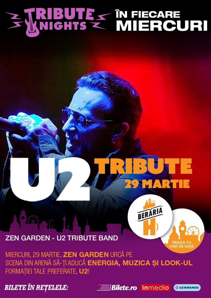 bilete Concert U2 Tribute cu Zen Garden