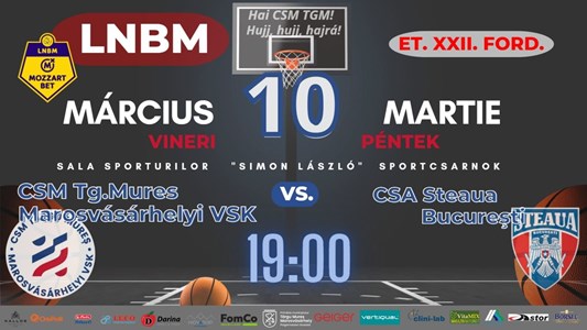 bilete CSM Targu Mures – Marosvásárhelyi VSK – CSA Steaua București