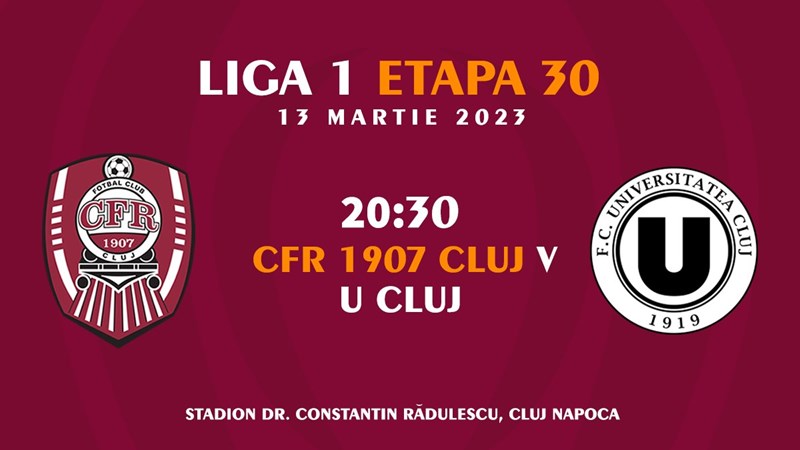 bilete CFR 1907 CLUJ – U CLUJ