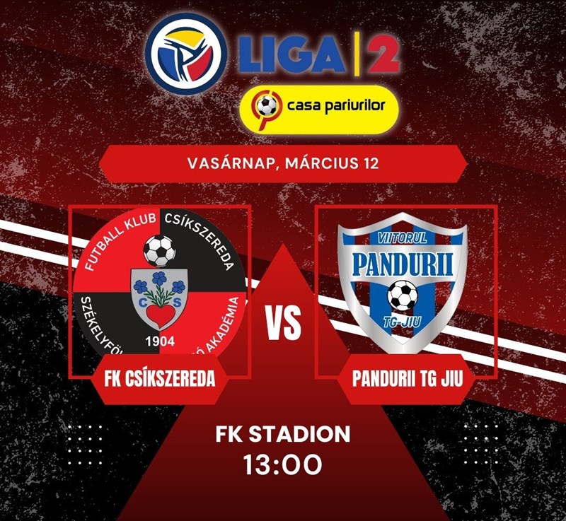 bilete FK Csikszereda Miercurea Ciuc - ACS Viitorul Pandurii Targu Jiu - Liga 2 - Etapa XIX