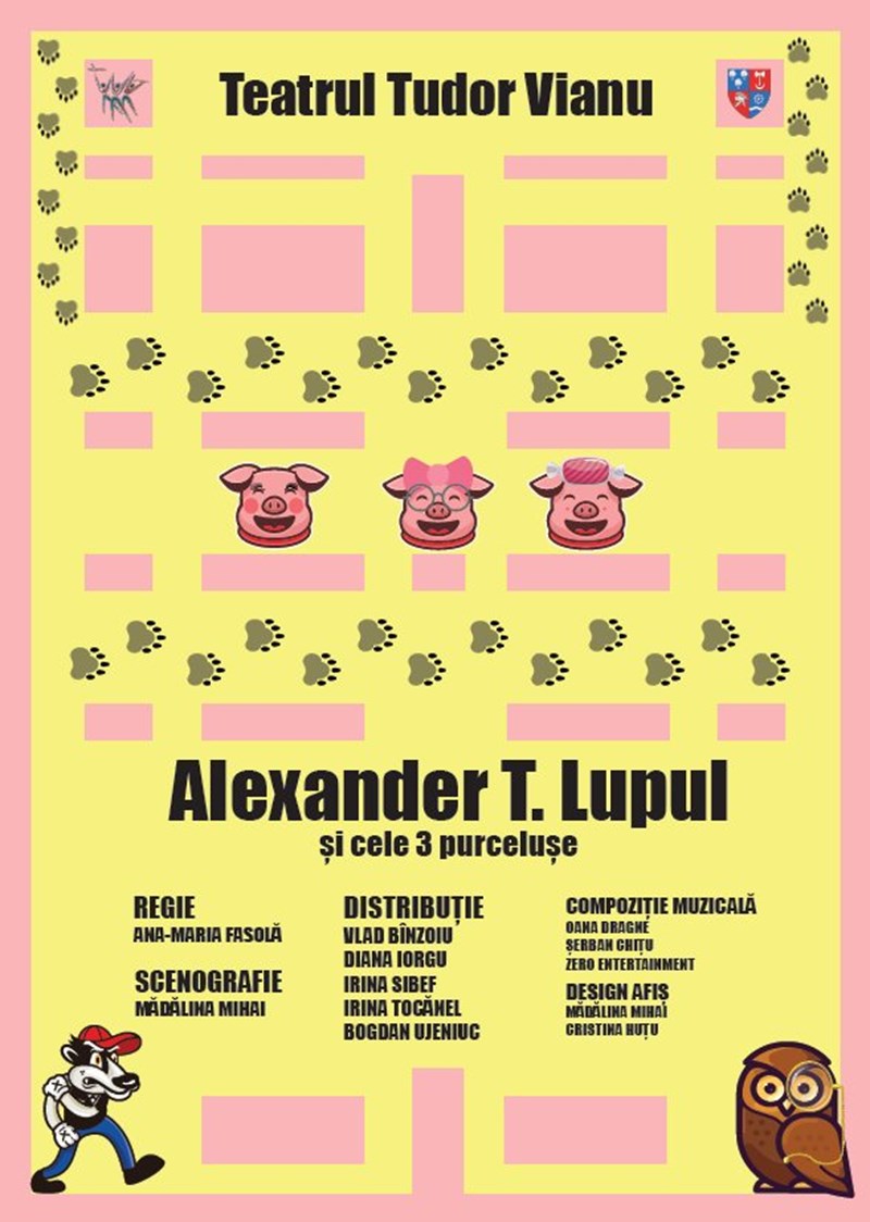 bilete Alexander T. Lupul si cele 3 purceluse