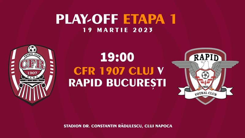bilete CFR 1907 CLUJ – RAPID BUCURESTI