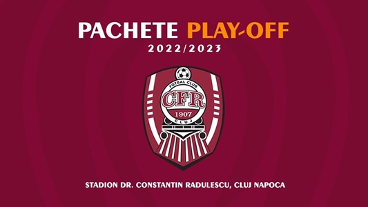 bilete PACHET Play-OFF CFR 1907 Cluj