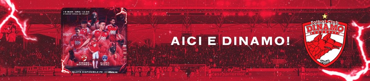 bilete Dinamo Bucuresti - Gloria Buzau - Liga 2