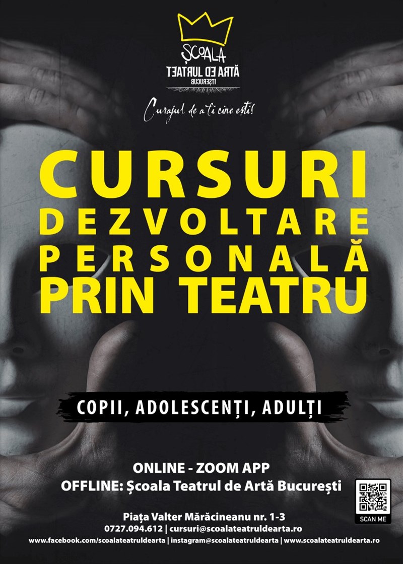 bilete Cursuri de dezvoltare personala prin TEATRU pentru adulti