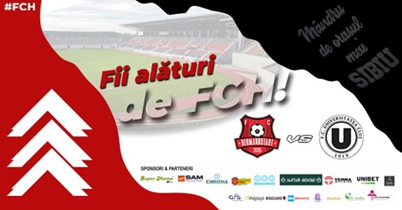 bilete FC Hermannstadt - FC Universitatea Cluj - Cupa Romaniei