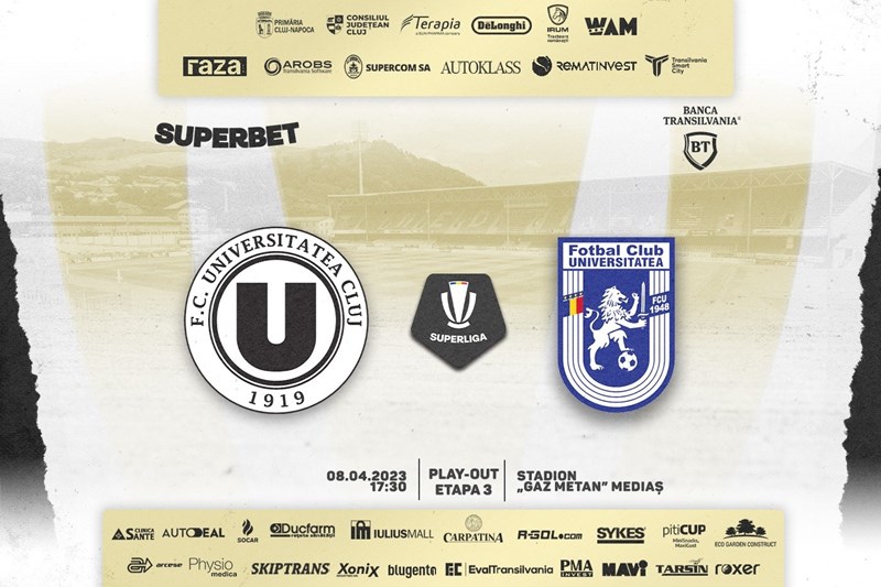 bilete FC Universitatea Cluj - FC U Craiova 1948