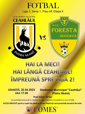 CSM Ceahlaul Piatra Neamt - ACS Foresta Suceava