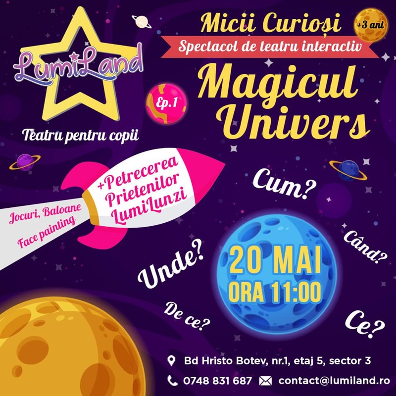 bilete Micii curiosi - Episodul 1: Magicul Univers