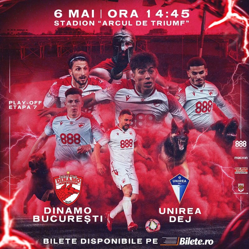 bilete Dinamo Bucuresti - FC Unirea Dej