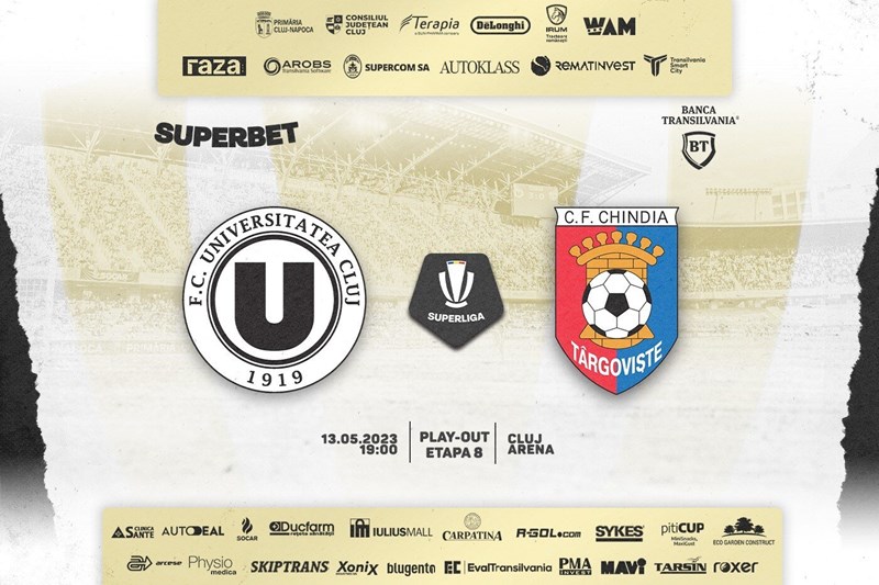 bilete FC Universitatea Cluj - Chindia Targoviste