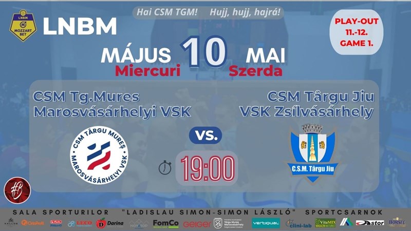 bilete CSM Targu Mures – Marosvásárhelyi VSK – CSM Târgu Jiu - Baschet