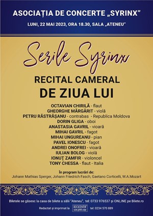 Serile Syrinx - Recital Cameral