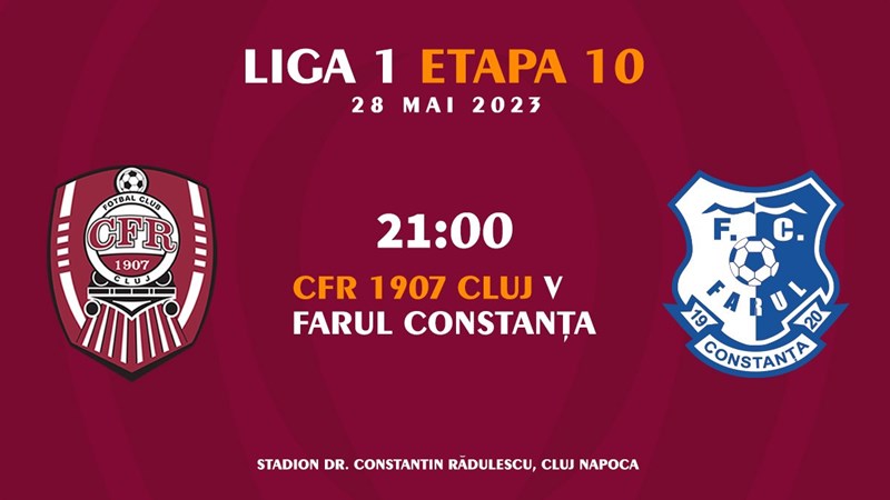 bilete CFR 1907 Cluj - Farul Constanta