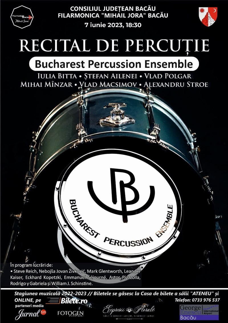 bilete Recital de Percutie - Filarmonica Bacau