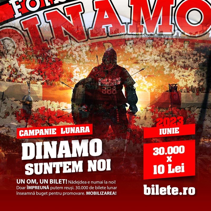 bilete DINAMO SUNTEM NOI