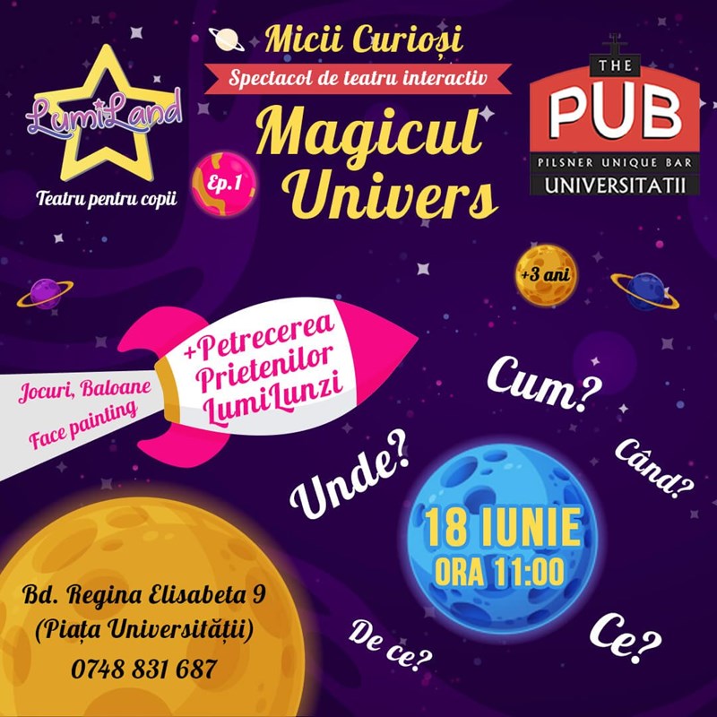 bilete Micii curiosi - Episodul 1: Magicul Univers