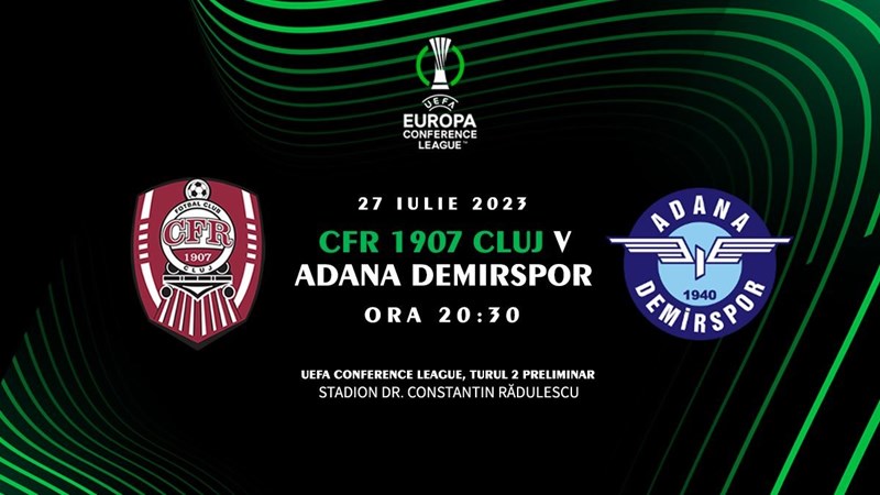 bilete CFR 1907 Cluj - Adana Demirspor