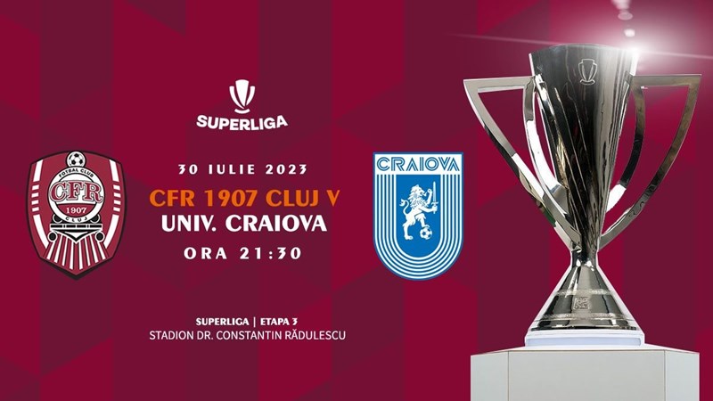 bilete CFR 1907 CLUJ - Universitatea Craiova