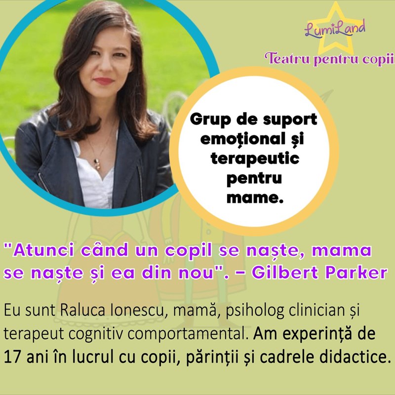 bilete Grup de suport emoțional și terapeutic pentru mame