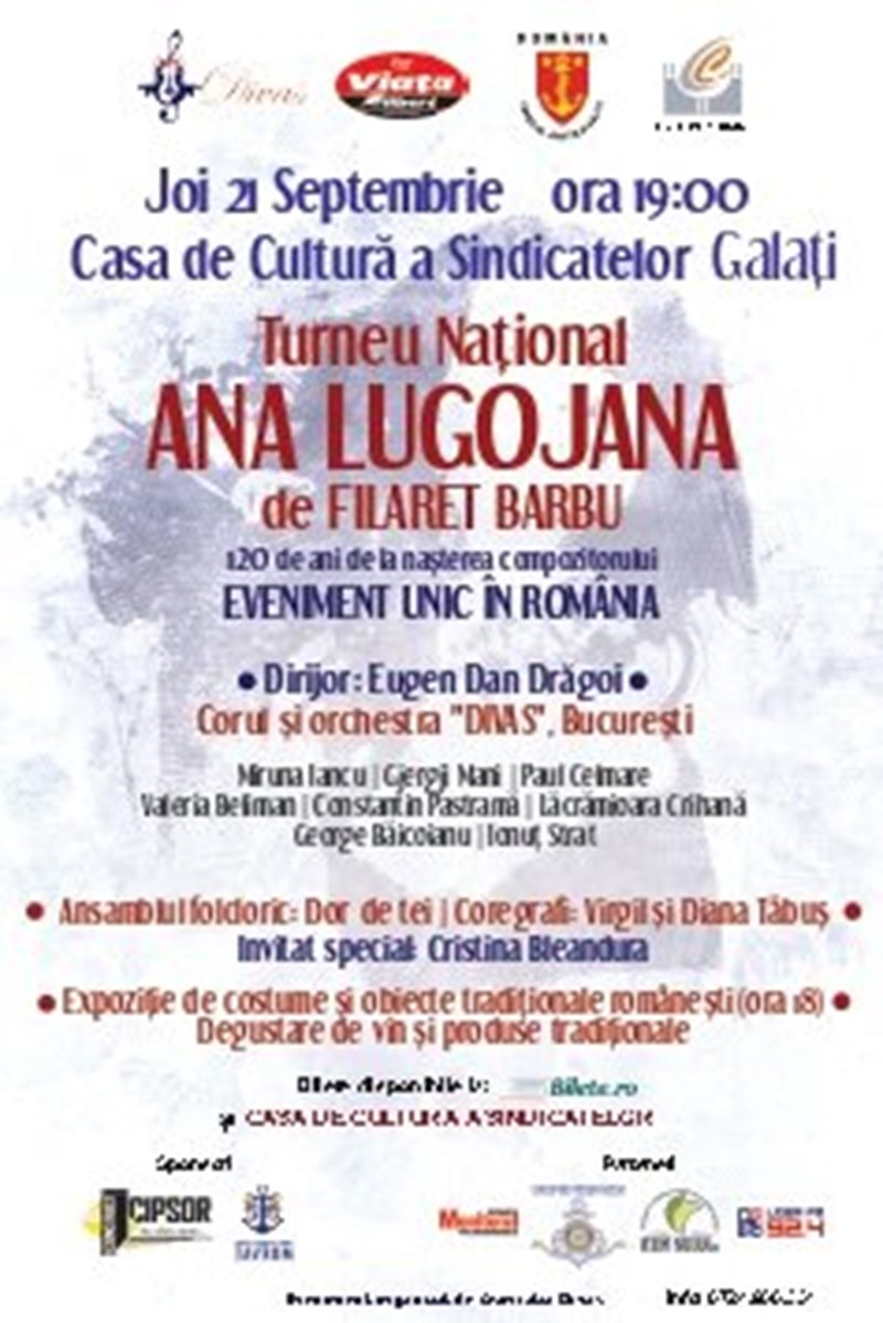 bilete Turneu national - Ana Lugojana de Filaret Barbu