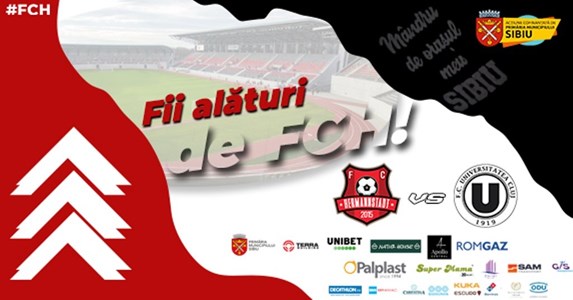 bilete FC Hermannstadt - FC UNIVERSITATEA Cluj